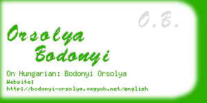 orsolya bodonyi business card